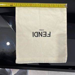 Fendi drawstring dust bag 11 x 12.5